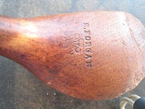 1890's Forgan and Son antique wooden shafted golf club brassie Prince of Wales