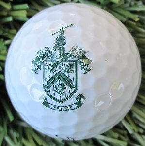 "New" President Donald Trump "Family Crest" Golf Ball - Rare and hard to find!!!
