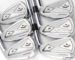 2013 CALLAWAY FORGED X IRONS 4-9 STEEL KBS TOUR STIFF FLEX -NEW GRIPS #C4626