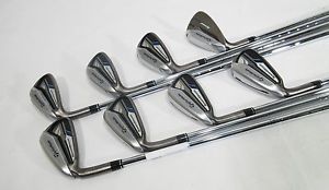-LH- TAYLOR MADE SPEEDBLADE IRONS (4-PW,AW) - Steel STIFF Shafts **NICE**