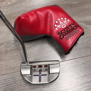 "MINT" SCOTTY CAMERON SELECT NEWPORT M1 MALLET PUTTER 34" + MATCHING HEADCOVER