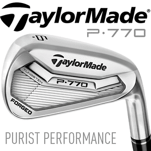 "NEW 2017" TAYLORMADE P.770 IRONS 4-PW KBS TOUR FLT 120 STIFF SHAFTS / IN STOCK