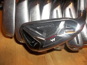 -LH- TAYLOR MADE M2 IRON SET 4-PW AW REG FLEX HL REAX SHAFT STANDARD