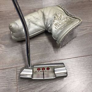 "USED" SCOTTY CAMERON STUDIO SELECT NEWPORT 2.7 PUTTER 33" + MATCHING HEADCOVER