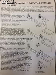 Golf Mechanix #100730 COMPACT GRIPPING STATION