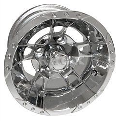 12" RHOX RX211 Chrome Offset Golf Cart Wheel