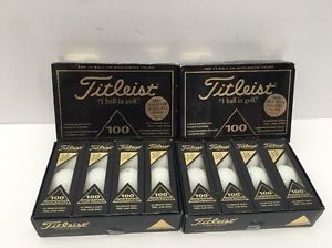 ~ 2 Dozen NEW Titleist Tour Balata 100 Golf Balls ~ New In Box ~ Rare Find!