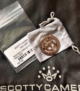 New SCOTTY CAMERON GALLERY Circle T Round Coin Ball Marker Translucent Orange