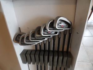 10 club Callaway Big Bertha 1996 iron set w/Callaway Ti woods + BONUS CLUB!