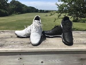 2 Pairs Of Under Armour UA Tempo Tour Golf Size 13 White And Black