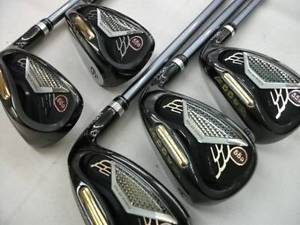 [USED] PRGR GOLF JAPAN SUPER EGG IRON SET #8-9,P,A,S (5 clubs) ORIGINAL CARBON