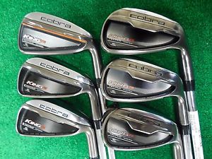 USED 2016 COBRA KING F6 5-PW IRON SET STIFF FLEX STEEL IRONS