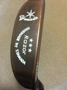 Yamada Milled Limited Edition Razor handmade putter w/ Yamada leather stitchback