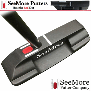 "NEW 2017" SEEMORE ORIGINAL SERIES CENTRE SHAFT Si2 BLACK 35" MILLED FACE PUTTER