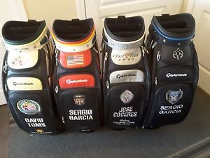 ALL 4 MAJOR CHAMPIONSHIP STAFF BAGS,2007 COMMEMERATIVE EDITION TAYLORMADE  SIGNE